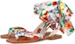 (W) Sandal Christian Louboutin 'White Floral Satin' Putih Bunga Satin 1221360M024