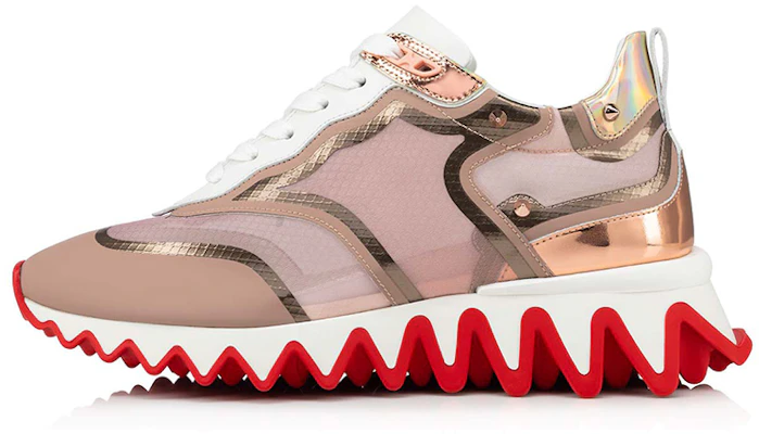 (W) Christian Louboutin Sharkina Flat Rate Fly 'Coklat Logam Gurun' 3210246-C719 Buy (W) Christian Louboutin Sharkina Flat Rate Fly 'Coklat Logam Gurun' 3210246-C719