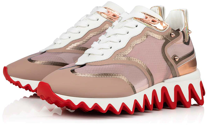 (W) Christian Louboutin Sharkina Flat Rate Fly 'Coklat Logam Gurun' 3210246-C719 Order (W) Christian Louboutin Sharkina Flat Rate Fly 'Coklat Logam Gurun' 3210246-C719