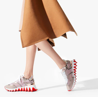 (W) Christian Louboutin Sharkina Flat Rate Fly 'Coklat Logam Gurun' 3210246-C719 Details for (W) Christian Louboutin Sharkina Flat Rate Fly 'Coklat Logam Gurun' 3210246-C719