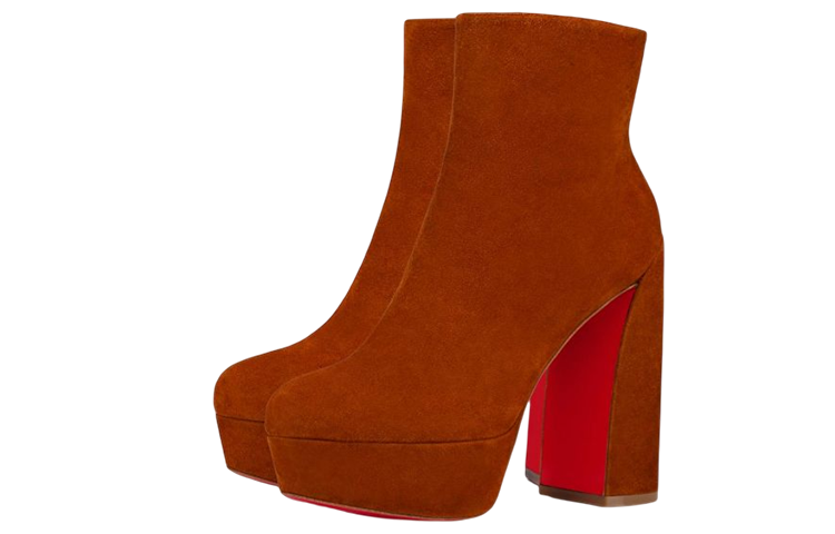 (W) Christian Louboutin Short Boots 'Brown Suede' 圖 3