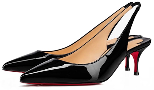 (W) Christian Louboutin Sling 55 'Hitam' 3210567BK01 Order (W) Christian Louboutin Sling 55 'Hitam' 3210567BK01