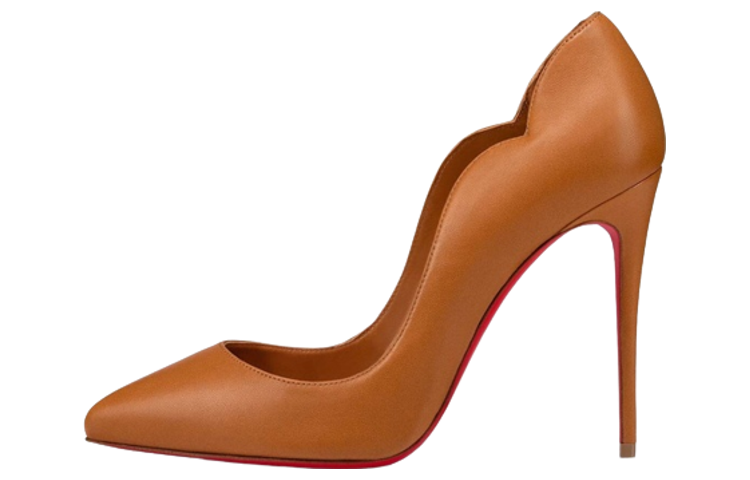 (W) Christian Louboutin So Kate 'Brown Leather'