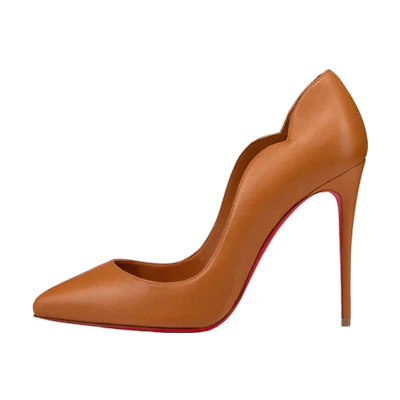 (W) Christian Louboutin So Kate 'Brown Leather'