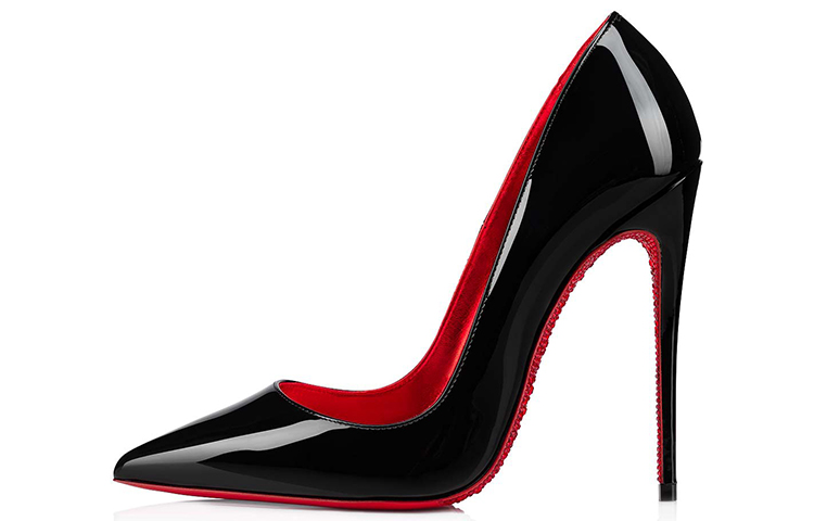(W) Christian Louboutin So Kate High Heels 'Black Red Sole'