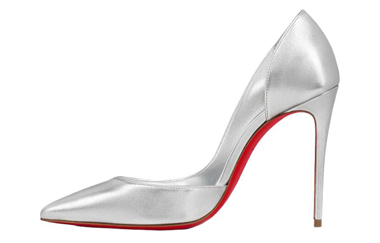 (Women) Christian Louboutin So Kate Leather Pumps 'Silver' 3220080S211