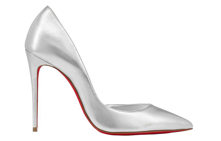Order (Women) Christian Louboutin So Kate Leather Pumps 'Silver' 3220080S211