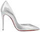 Order (Women) Christian Louboutin So Kate Leather Pumps 'Silver' 3220080S211