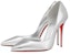 (W) Christian Louboutin So Kate Tumit Tinggi Kulit 'Perak' 3220080S211