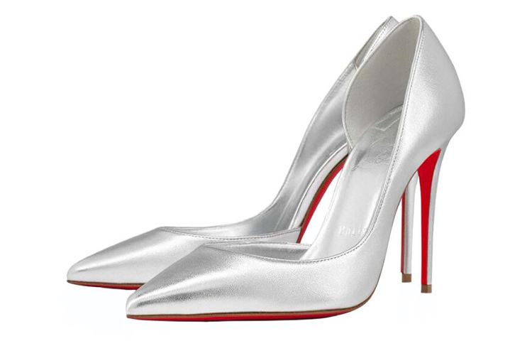 Lookbook (Women) Christian Louboutin So Kate Leather Pumps 'Silver' 3220080S211