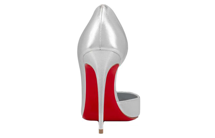 Shop (Women) Christian Louboutin So Kate Leather Pumps 'Silver' 3220080S211