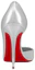 Shop (Women) Christian Louboutin So Kate Leather Pumps 'Silver' 3220080S211