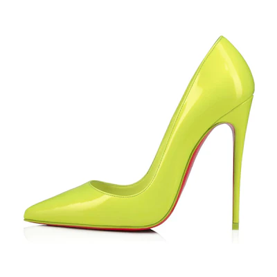 (W) Christian Louboutin So Kate Patent Leather Pumps 'Yellow'