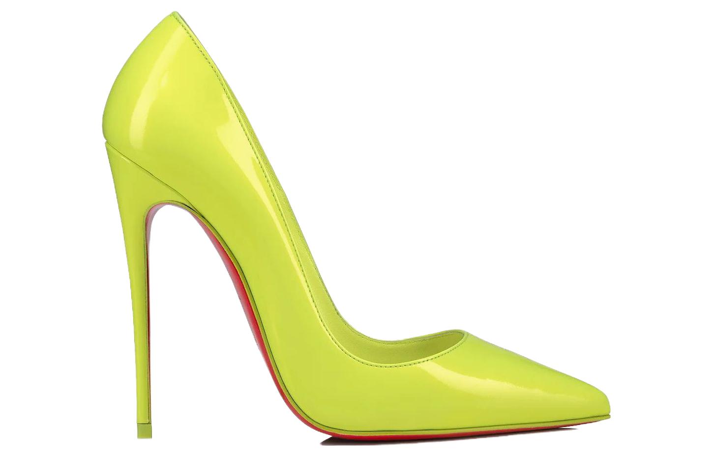 Order CL路鉑酮 So Kate 漆皮 低筒尖頭 細跟 高跟鞋 女款 黃色