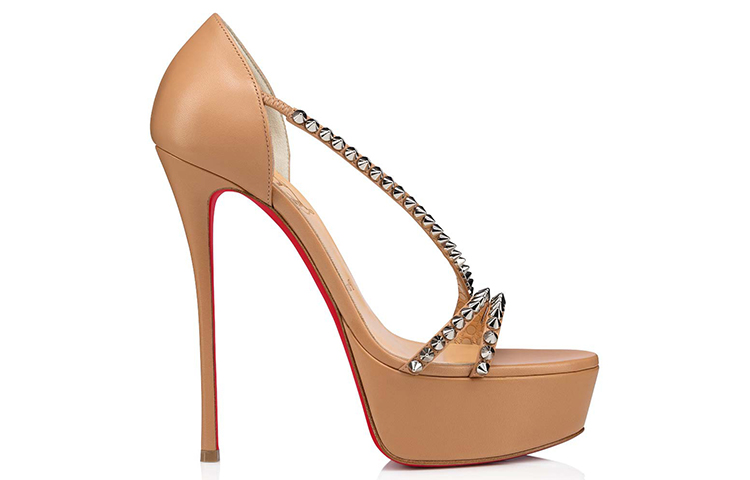 (W) Christian Louboutin So Spike Alta 'Nude' 圖 2