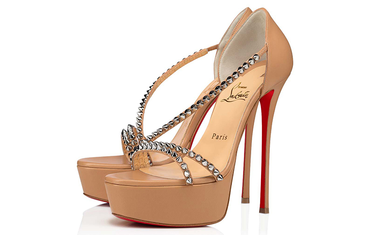 (W) Christian Louboutin So Spike Alta 'Nude' 圖 3