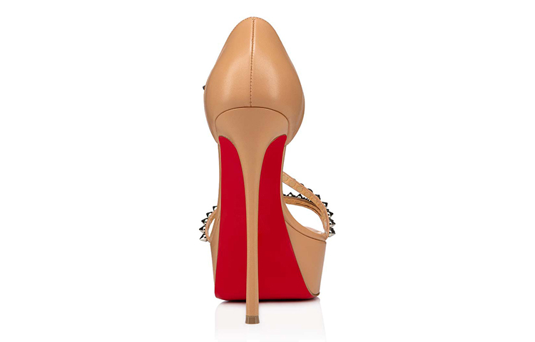 (W) Christian Louboutin So Spike Alta 'Nude' 圖 4