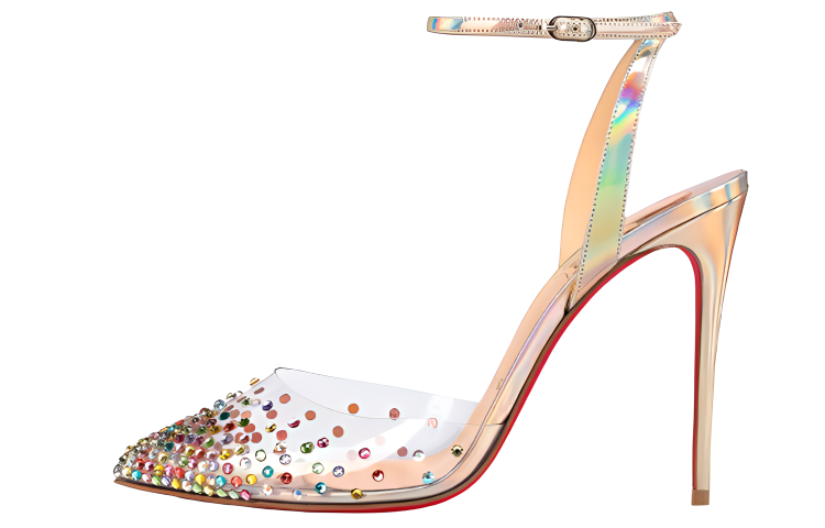 (Women) Christian Louboutin Spikaqueen 'Multicolor' 3210015J484