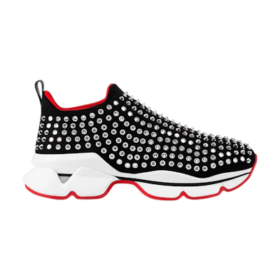 (W) Christian Louboutin Spike Sock 'Black'