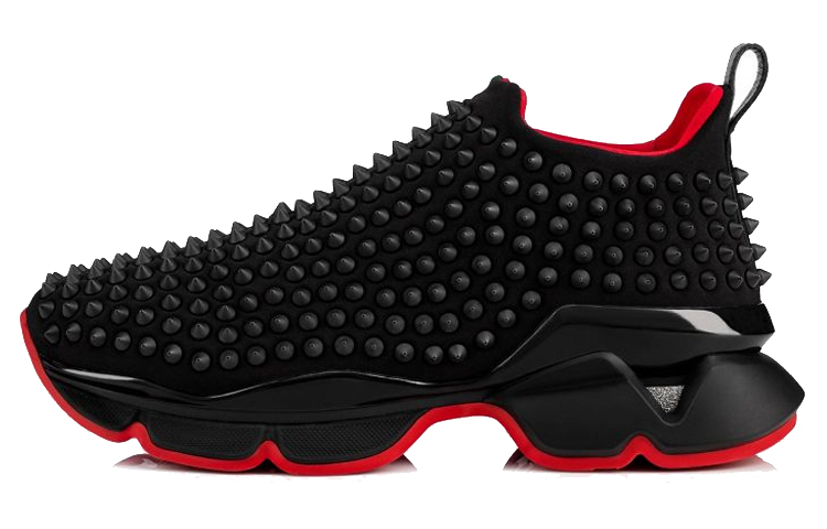 Buy (W) クリスチャンルブタン スパイクソックス (ブラック) 1190555B026