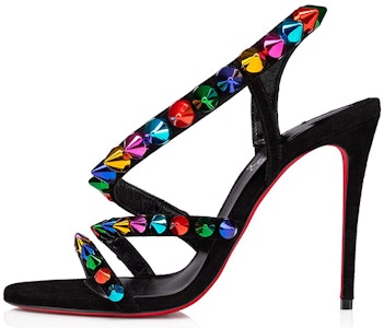 (W) 克里斯提安·鲁布托 Spikita 黑色时尚凉鞋 1221185T177 Buy (W) 克里斯提安·鲁布托 Spikita 黑色时尚凉鞋 1221185T177