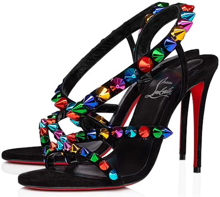 (Women) Christian Louboutin Spikita Strap 'Black Fashion Sandal' 1221185T177 Lookbook (Women) Christian Louboutin Spikita Strap 'Black Fashion Sandal' 1221185T177