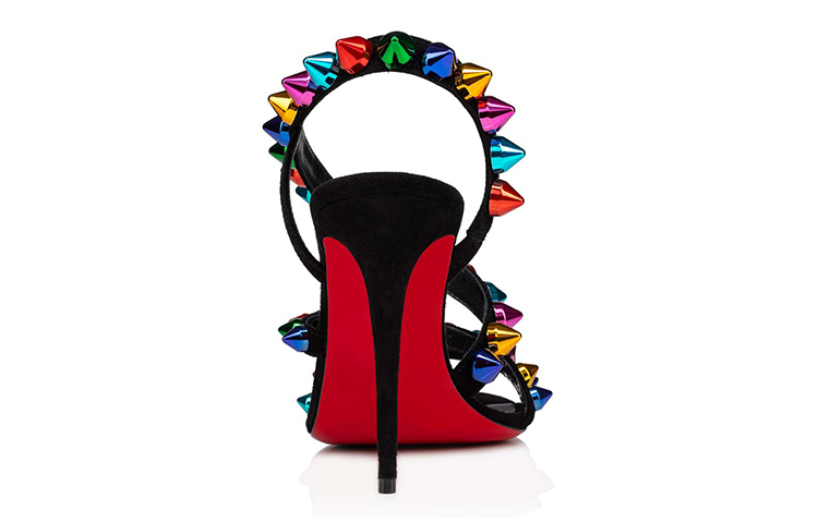 Shop (W) Christian Louboutin Spikita Strap 'Sandalia de Moda Negra' 1221185T177