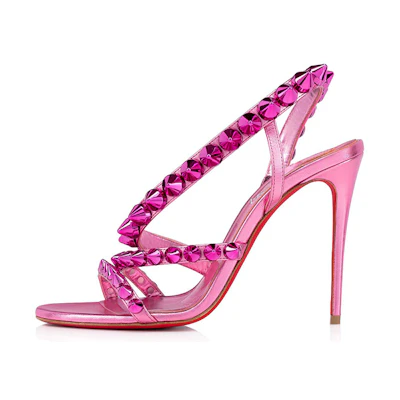 (W) Christian Louboutin Spikita Strap 'Pink Fashion Sandal'