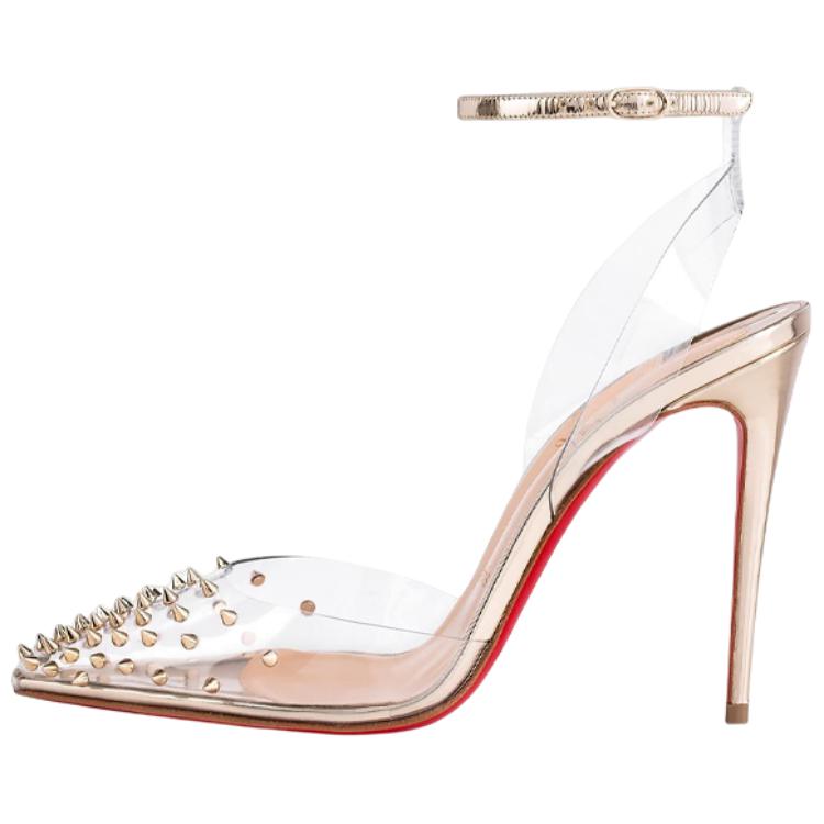 (Women) Christian Louboutin Spikoo 'Gold' 3180074H334