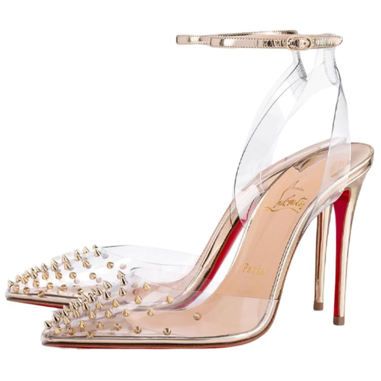 Lookbook (Women) Christian Louboutin Spikoo 'Gold' 3180074H334
