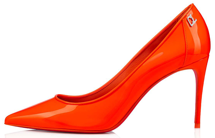 Buy Christian Louboutin 運動風Kate 時尚高跟鞋 女性專用 橙黃色