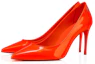 Lookbook Christian Louboutin 運動風Kate 時尚高跟鞋 女性專用 橙黃色