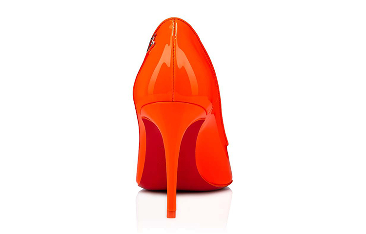 Shop Christian Louboutin 運動風Kate 時尚高跟鞋 女性專用 橙黃色