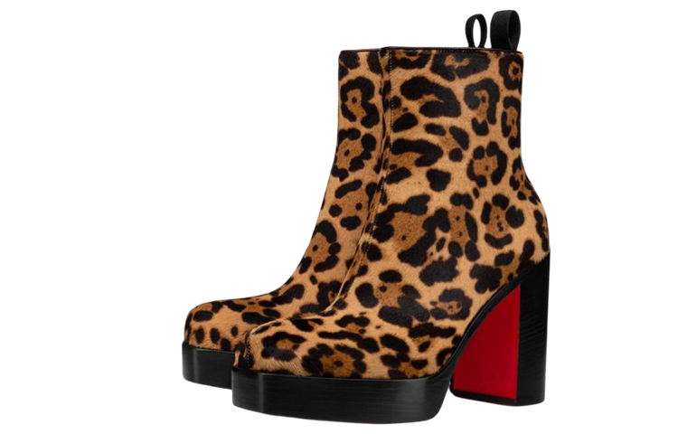 Lookbook (W) Christian Louboutin Boot Kulit Cokelat 'Printed' 1220613BW1F
