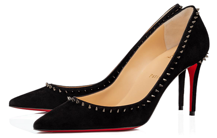 (W) Christian Louboutin Stiletto 'Black Spikes' 圖 2