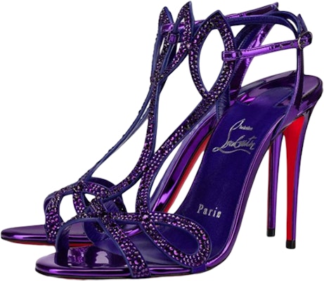 (Women) Christian Louboutin Stiletto Leather Sandals 'Purple' 1220437U844 Order (Women) Christian Louboutin Stiletto Leather Sandals 'Purple' 1220437U844