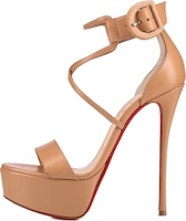 (Women) Christian Louboutin Stiletto Sandal 'Nude' 1190566PK1A (Women) Christian Louboutin Stiletto Sandal 'Nude' 1190566PK1A