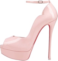 (Women) Christian Louboutin Stiletto Sandal 'Pink Leather' 1220619P637 (Women) Christian Louboutin Stiletto Sandal 'Pink Leather' 1220619P637