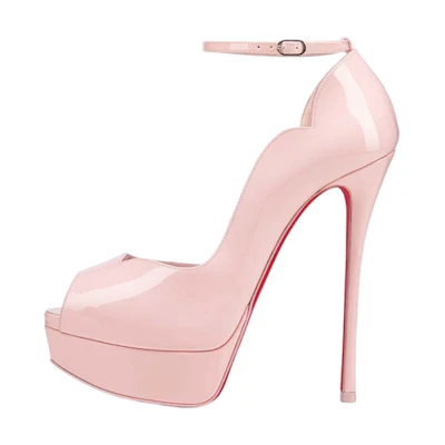 (W) Christian Louboutin Stiletto Sandal 'Pink Leather'