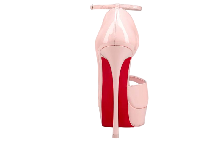 Lookbook (W) Christian Louboutin Sandal Tumit Tinggi 'Kulit Merah Jambu' 1220619P637