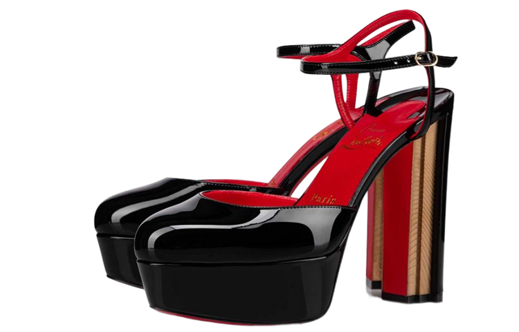 Order (W) Sandal Stiletto Christian Louboutin 'Kulit Anak Lembu Hitam' 1220911J323