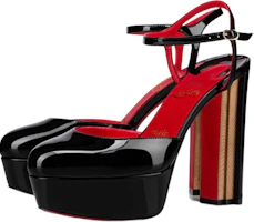 Order Christian Louboutin 小牛皮細高跟時尚涼鞋 女款 黑色