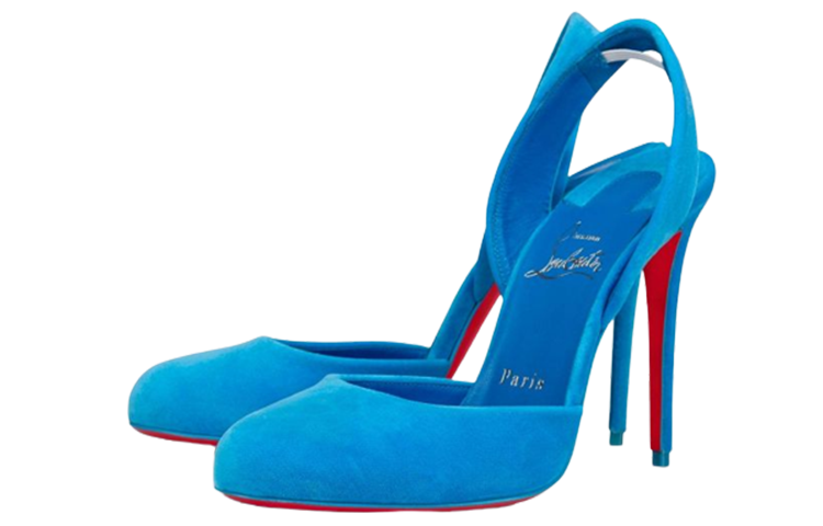 Order (W) 克里斯提安·卢布坦 高跟凉鞋 '蓝色小牛皮' 1220942U891