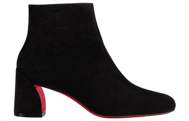 (W) Christian Louboutin Turela Bootie 'Black Suede Side Zip' 圖 2