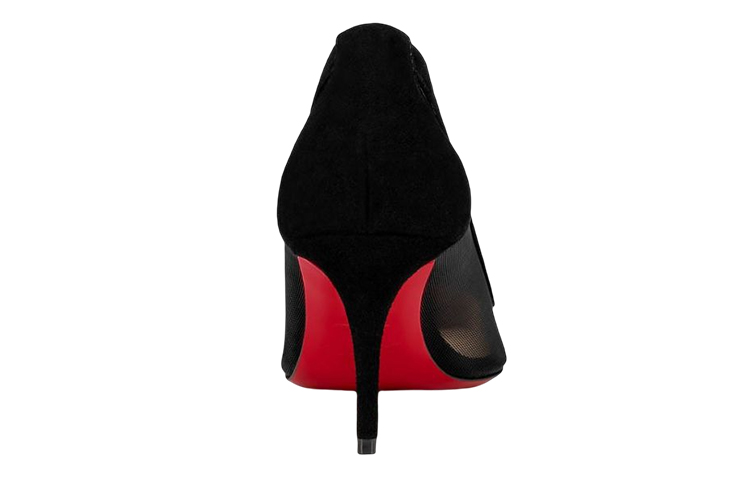 (W) Christian Louboutin Velvet High Heels 'Black' 圖 3