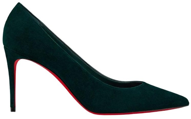 (Women) Christian Louboutin Velvet Matte Calfskin Pointed-Toe Stiletto 'Green' 1220562E522 Order (Women) Christian Louboutin Velvet Matte Calfskin Pointed-Toe Stiletto 'Green' 1220562E522