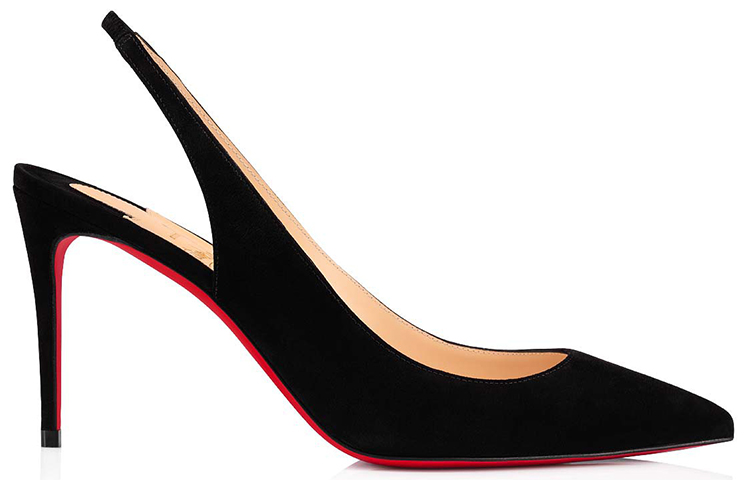 (W) Christian Louboutin Velvet Mule Pumps 'Black Red' 圖 2