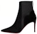 (W) Christian Louboutin Velvet Suede Chelsea Boots 8.5cm 'Hitam' 1230542BK01