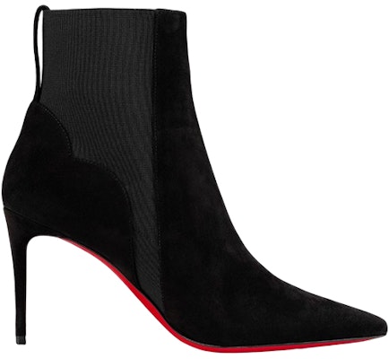 (Women) Christian Louboutin Velvet Suede Chelsea Boots 8.5cm 'Black' 1230542BK01 Order (Women) Christian Louboutin Velvet Suede Chelsea Boots 8.5cm 'Black' 1230542BK01