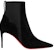 (W) Christian Louboutin Velvet Suede Chelsea Boots 8.5cm 'Hitam' 1230542BK01